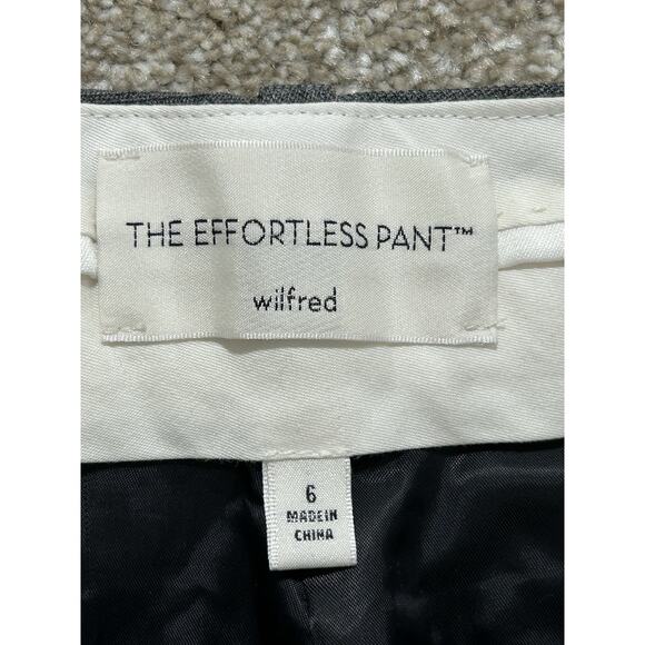 Artizia Wilfred Wool The Effortless Pant Wide Leg Pants Women's 6 Charcoal - Picture 4 of 8